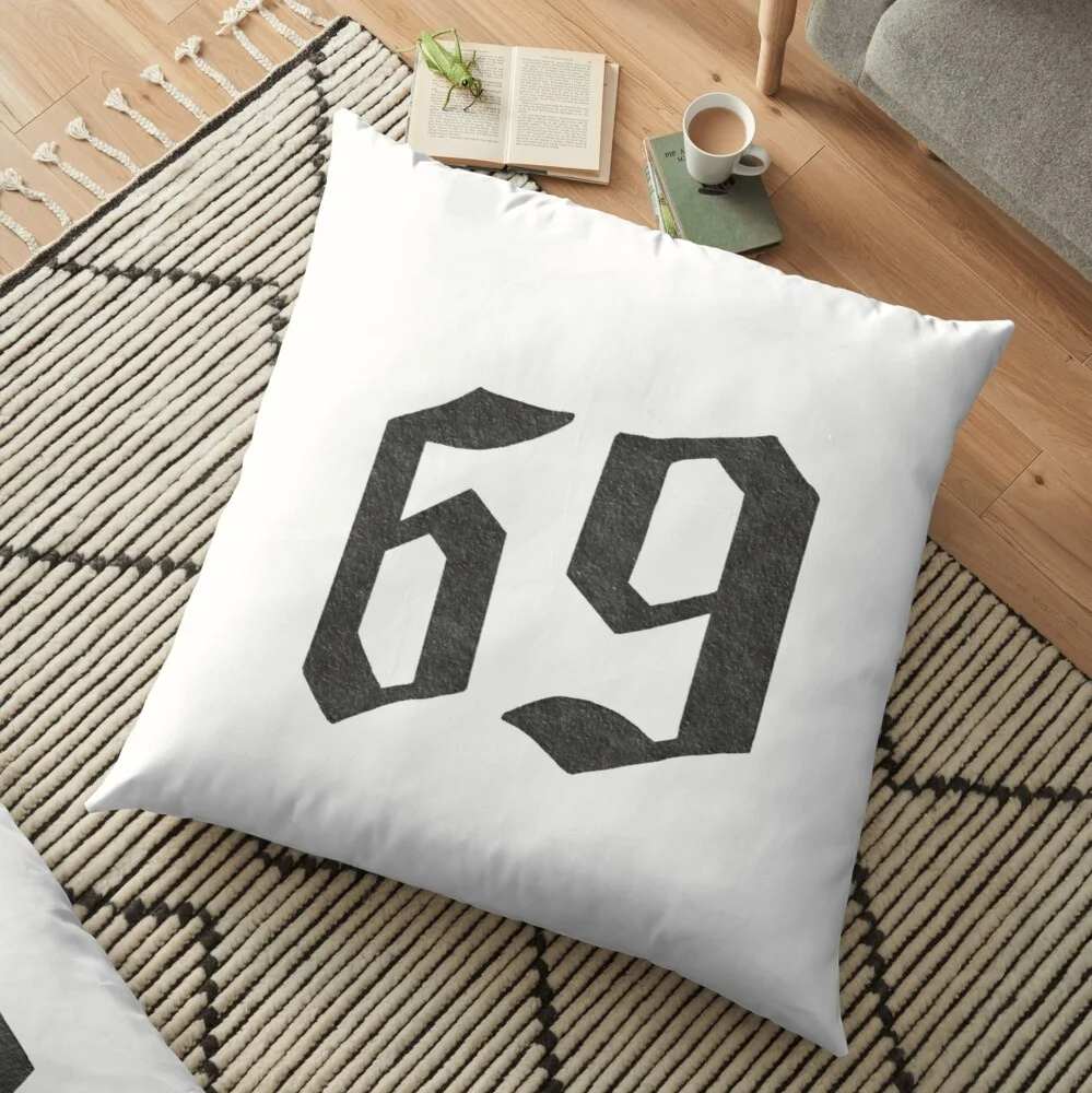 

6IX9INE 69 Pattern Pillow Case Fashion Square Cushion Car Sofa Home Office Decor