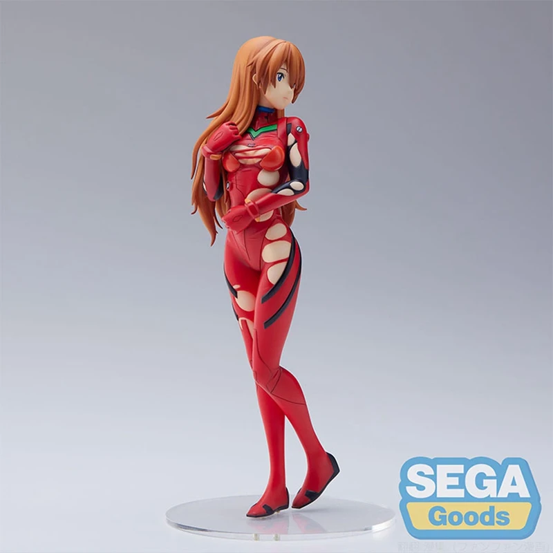 Подлинная Аниме Фигурка асуки Лангли Soryu Эва фигурка боевое поврежденное пальто