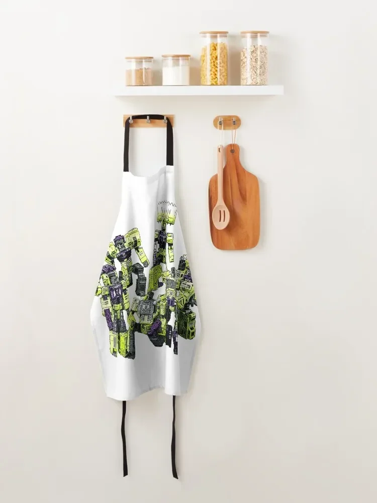 Фартук Constructicons Devastator от BX Brix с персональным логотипом Кухня Женский кухонный