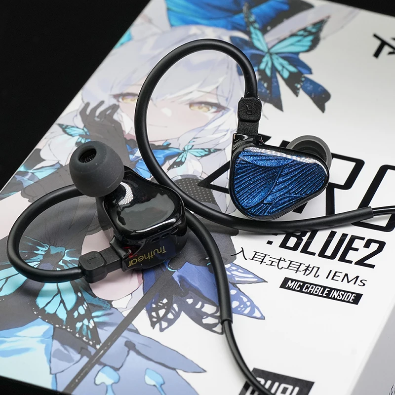 Фото Наушники TRUTHEAR x Crinacle Zero:BLUE2 Проводные наушники-вкладыши HIFI для музыкальных игр с разъемом 3,5 мм №5