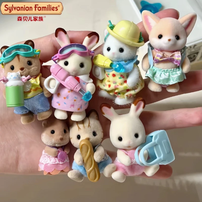 Sylvanian Families слепая сумка Волшебные животные Кемпинг Лес Одевание Baby Doll T филоны