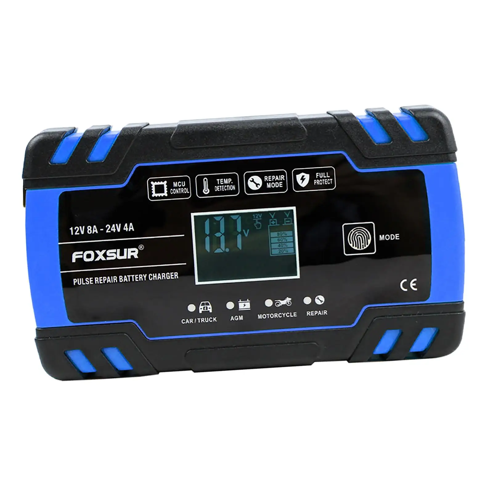 

Car Battery Charger 12V 24V 8A 4A Automotive Trickle Charger for Gel Truck