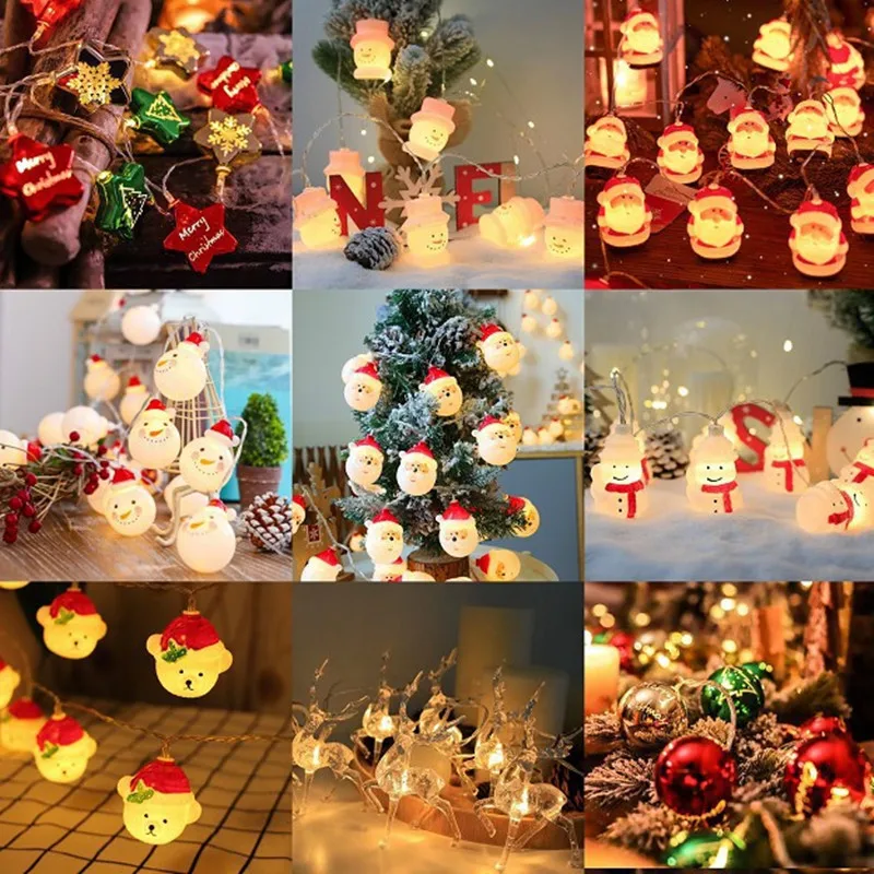 Рождественская декорация светодиодная гирлянда новогоднее праздничное