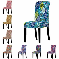 european vintage floral print removable chair cover high back anti dirty chair protector home gaming chair office chair chairs
