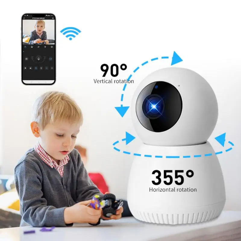 

Беспроводная Wi-Fi HD инфракрасная камера ночного видения A8, вращение на 360 градусов, внутренняя связь, фотокамера, детский монитор