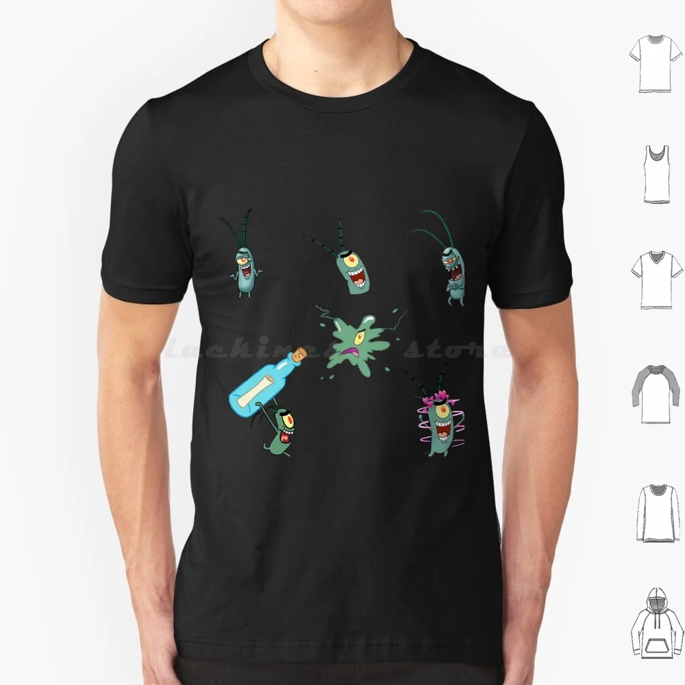 

Забавная футболка для планктона 6Xl, крутая хлопковая футболка, забавный планктон, планктон, мем планктона, узор планктона, планктоновые упак...