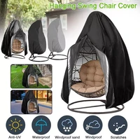 2022 waterproof patio chair cover egg swing chair dust cover protector with zipper protective case outdoor hanging egg chair cov