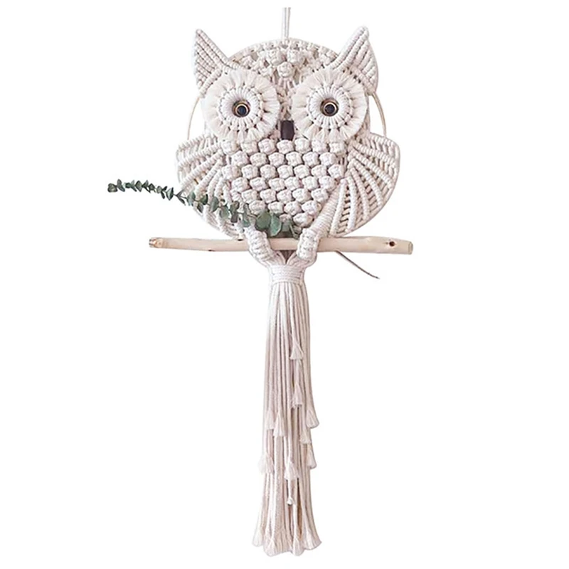 

Скандинавский стиль, совы, Ловцы снов, хлопковая макраме, настенный подвесной искусственный гобелен, Ловец снов, Музыка Ветра