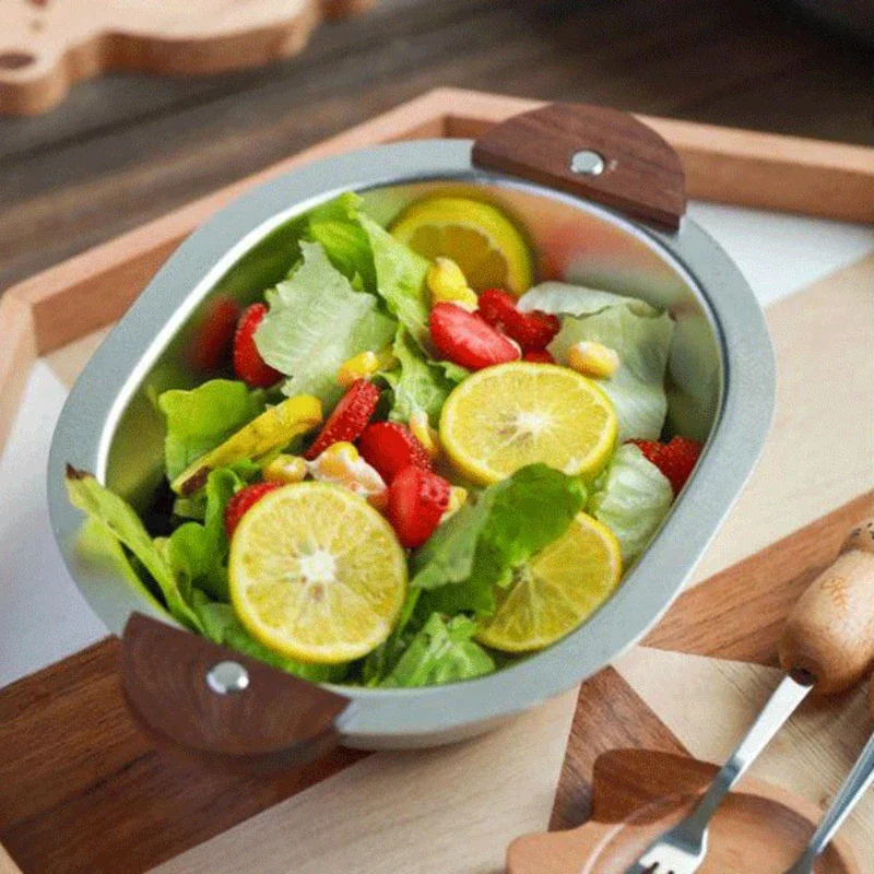 

Миска для завтрака, миски для еды, кухонные миски из нержавеющей стали, лапша, рамен, суп, лапша, Бытовая Посуда, 304, салатная посуда, бар