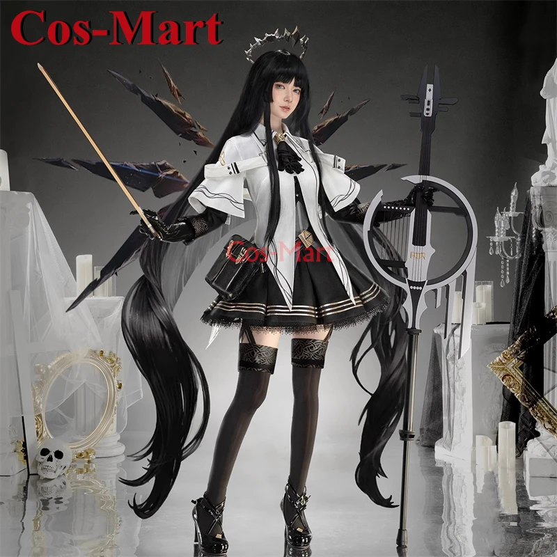 Cos-Mart Game Arknights Virtuosa/Arturia Giallo Косплей Костюм Милая великолепная боевая форма Одежда
