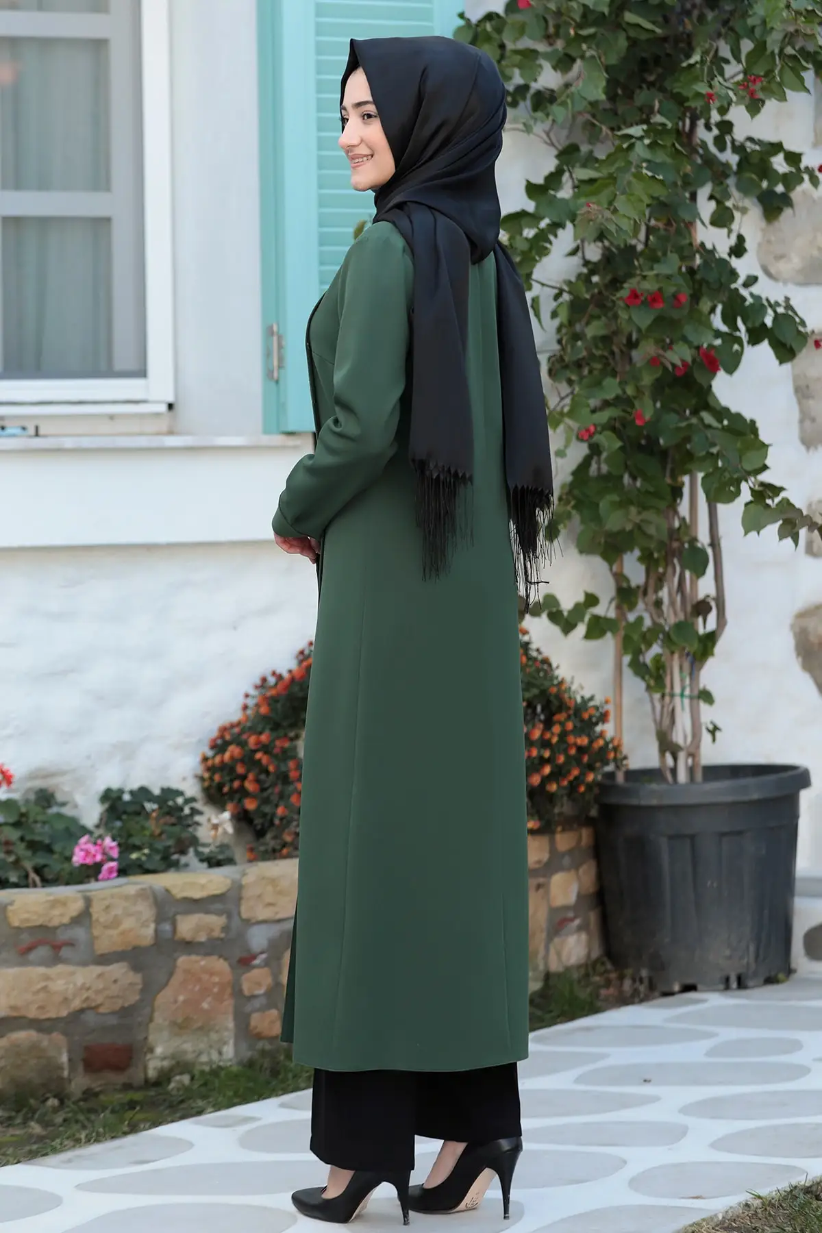 

Women Green Tunic Rmeysa Women Muslim Tunic 2021 Fashion