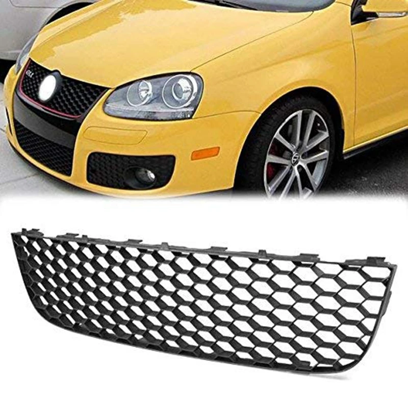 Передний нижний бампер Центральная решетка сотовая сетка для VolksWagen Jetta MK5 GLI GTI Gli