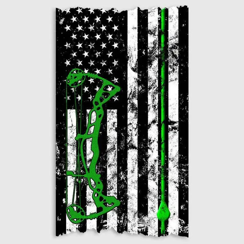 Креативная наклейка с американским флагом гранж-наклейка для стрельбы из лука и