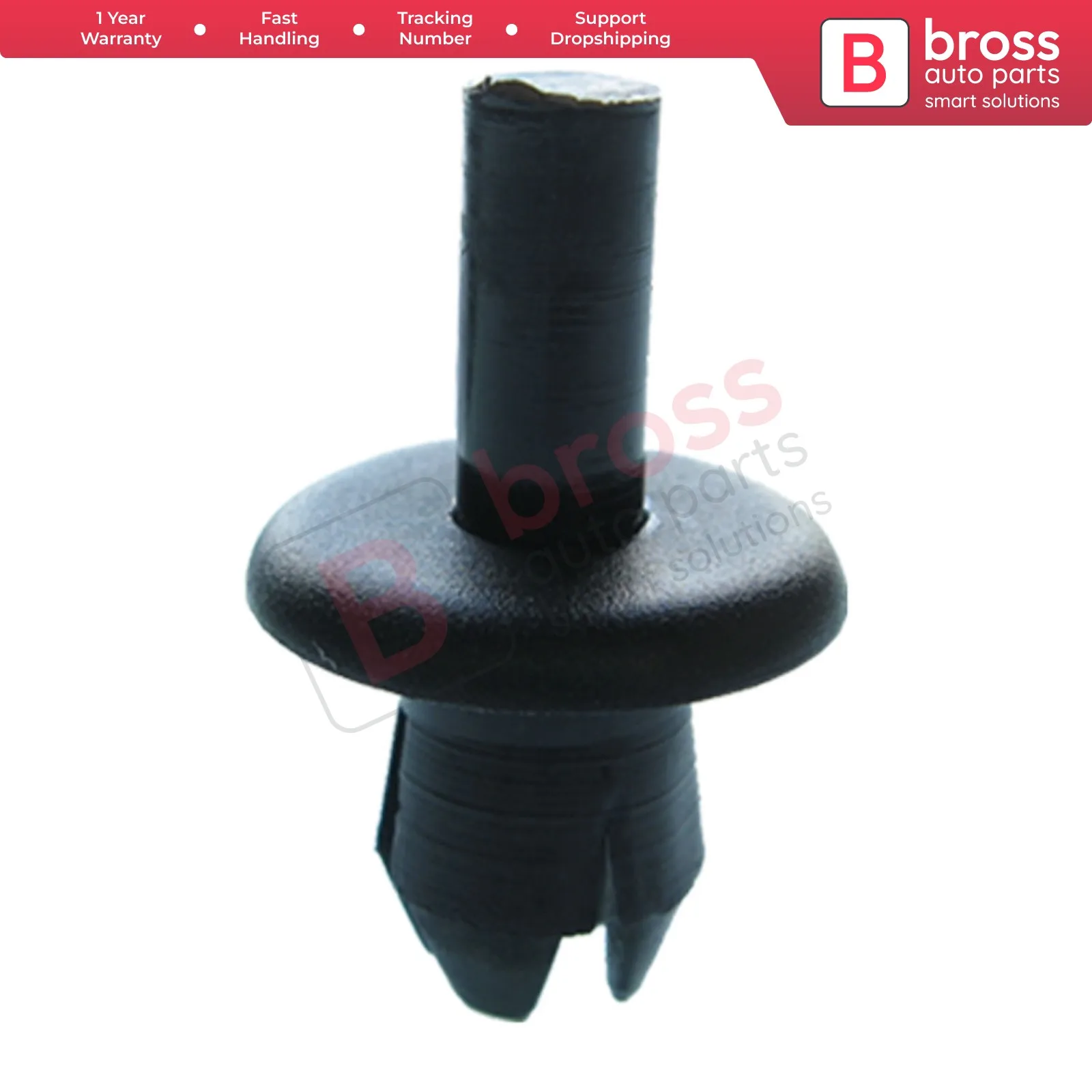 Заклепки нажимные BCF450, черные, 10 шт., для Opel: 1104880; Mercedes: A0009902992; Audi: 16186729901C; Ford: E844052S; BMW: 1916670