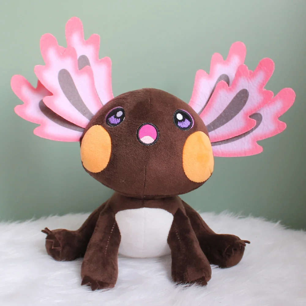 Дешево Новая двухсторонняя синяя плюшевая игрушка Axolotl, плюшевая подушка Axolotled, кавайные животные, мягкие куклы, игра, плюшевый подарок на день рожд...