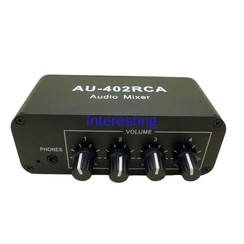 

Интерфейс RCA Lotus, многоканальный аудиоисточник, вход, переключатель, смешивающий миксер, четыре в 1, четыре и два выхода