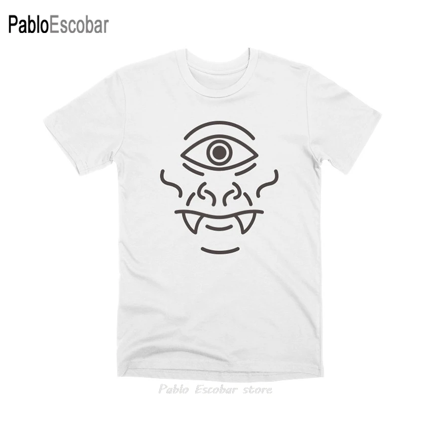 

Cyclops lines expression T Shirt halloween minimalism line drawing black and white black & white Horror