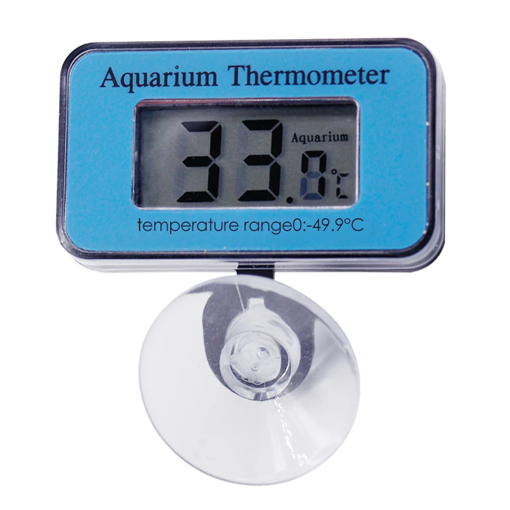 

LCD Digital Fish Tank Aquarium Thermometer Waterproof Fish Tank Sensor Suction Submersible Water Temperature Measuring Meter