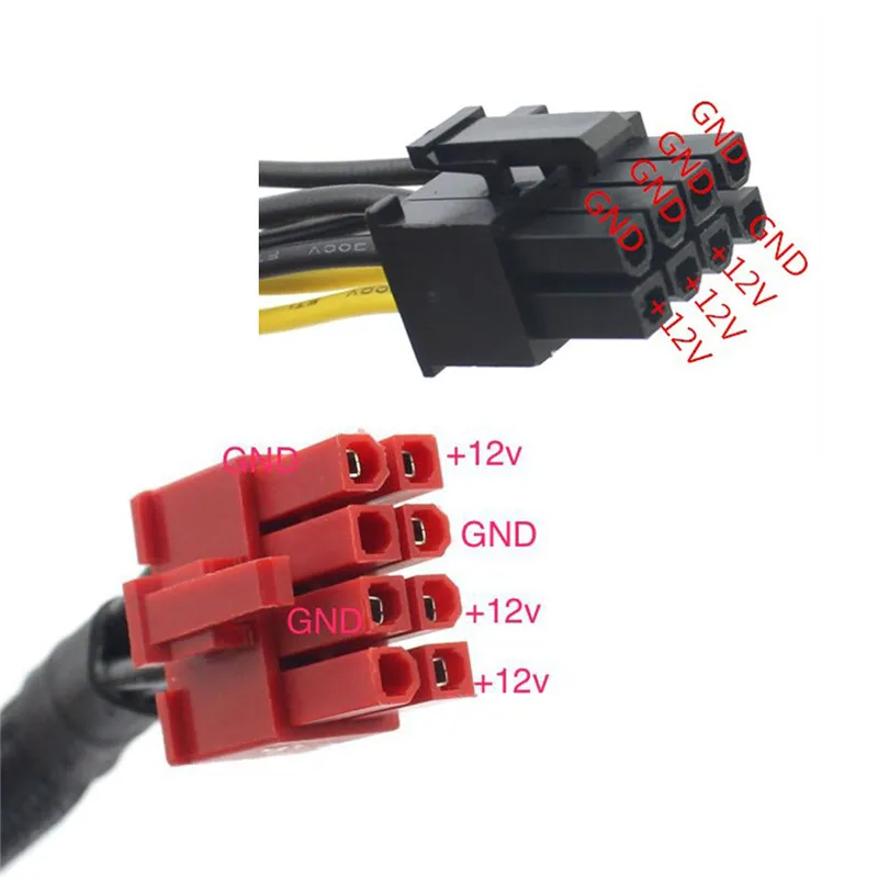 Модульный кабель питания видеокарты 18AWG PCI-E 8-контактный двойной для серии Antec ECO TP