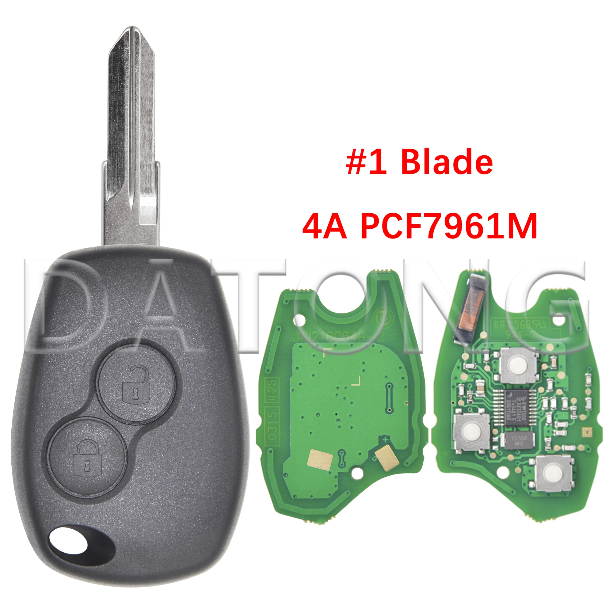 

Datong World 4A PCF7961M 433 МГц автомобильный ключ дистанционного управления для Renault Dacia Clio 3Logan II Sandero II
