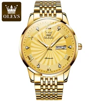 business men mechanical watch luxury automatic watch stainless steel waterproof sports calendar wristwatch montre homme 2021