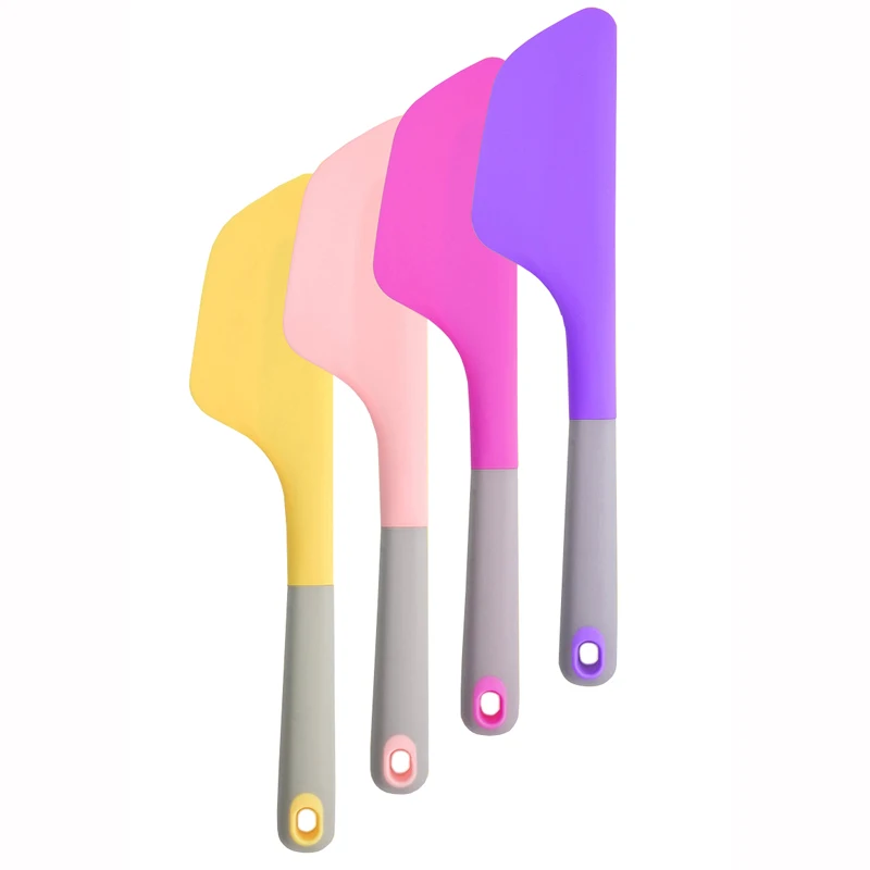 

Scraper Cream Silicone Cake Scraping Knife Tool Long Handle Food Grade Material Spatula for Baking