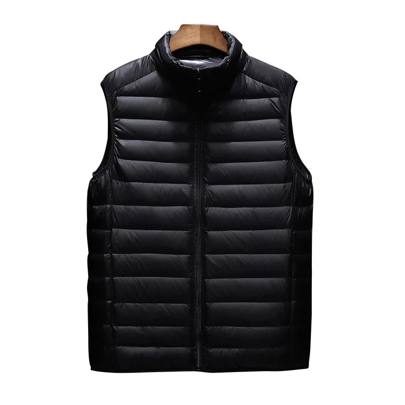 

Aiwetin Mens Jacket Sleeveless Vest Winter Fashion Male Cotton-Padded Vest Coats Men Stand Collar Thicken Waistcoats Clothing