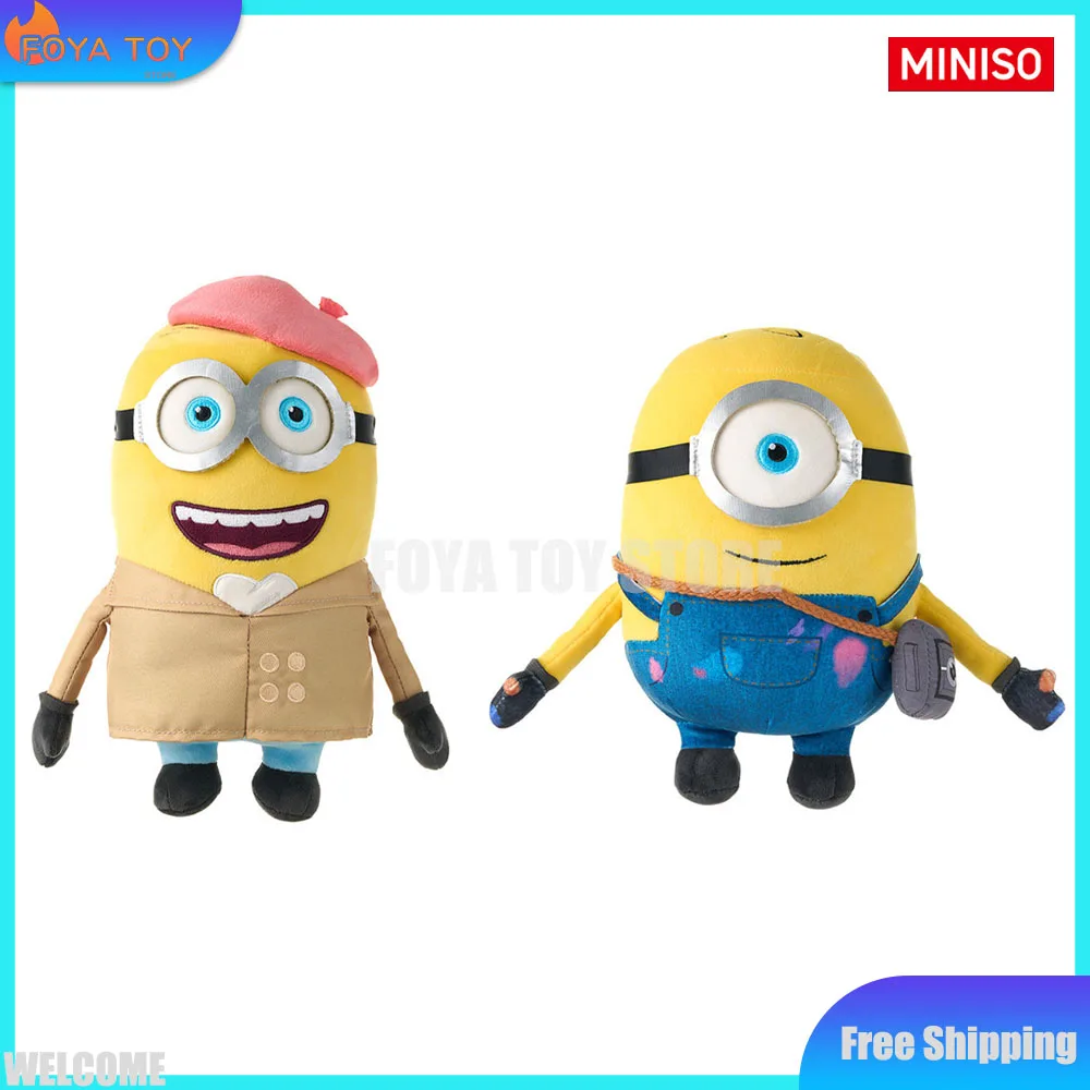Фото Новая оригинальная плюшевая кукла MINISO Minions: The Rise of Gru, серия Blind Box, №10, Джеймс Хенри, аниме-персонаж, декор для комнаты, игрушка, подарок №1