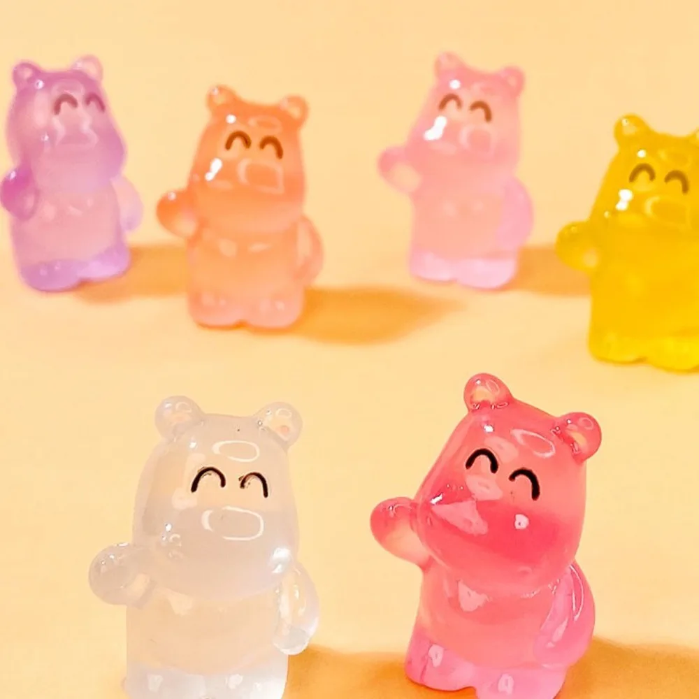 Angry Baby Hippo Мини-Бегемот Светящийся Орнамент Надувной Свинья Свет в Темноте Кукла