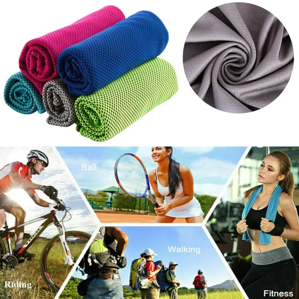 

Outdoor Sport Ice Towel Rapid Instant Cooling Microfiber Quick-Dry Ice Towels Fitness Yoga Gym Running Wipe Sweat Chill Towels