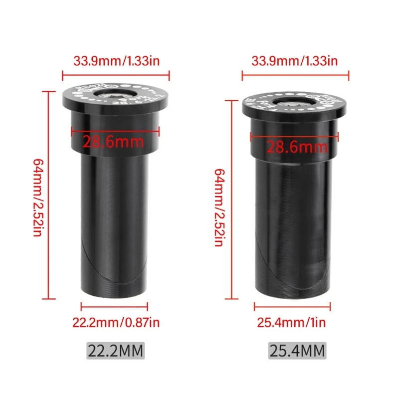 Складной велосипедный адаптер для вилки трубка из алюминиевого сплава от 22 2/25 4