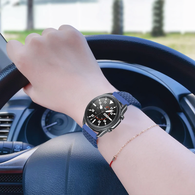 Фото Плетеный ремешок Solo Loop 20 мм/22 мм для Samsung Galaxy Watch 3/46 мм/42 мм/active 2/Gear S3, браслет Huawei Watch GT/2/2e/pro Strap №5