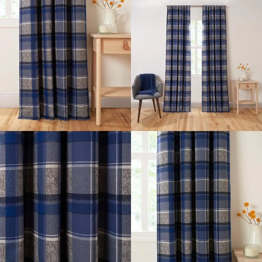 

Luxurious Blackout Gray Window Curtain Sheer Set for Living Room, Bedroom and Shower: Blackout Drapes with Shower Curtain Dimens