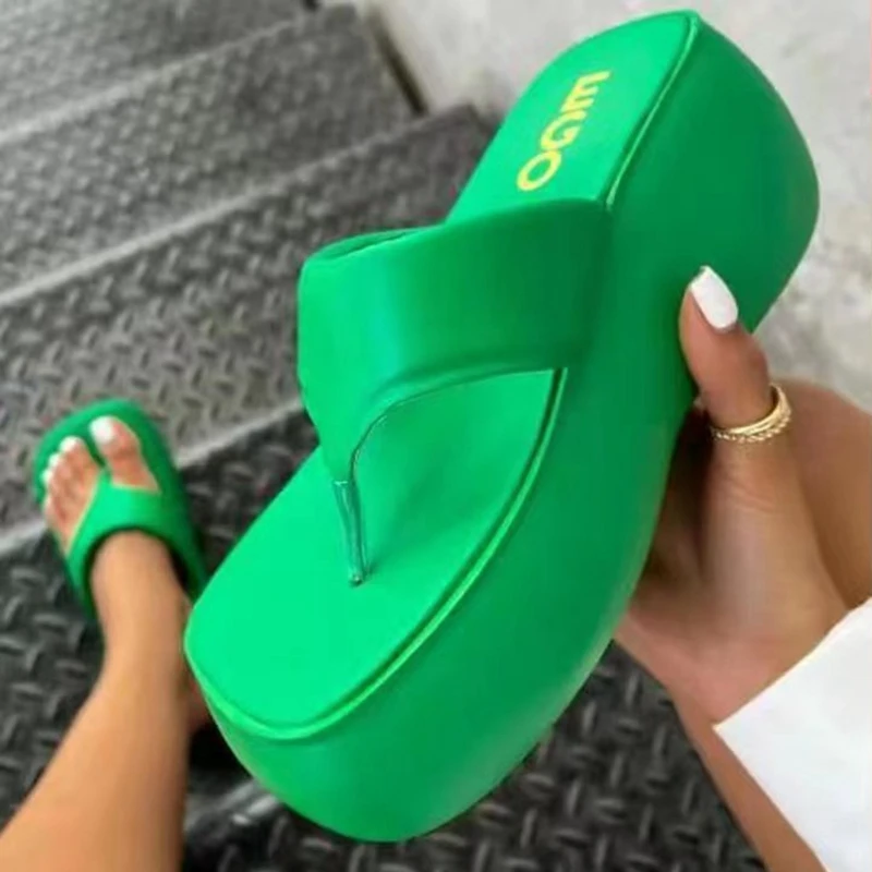 Sandals Women Shoes Platform Wedges Slippers 2023 New Summer Flats Flip Flops Causal Laides Shoes Beach Slingback Slides Zapatos