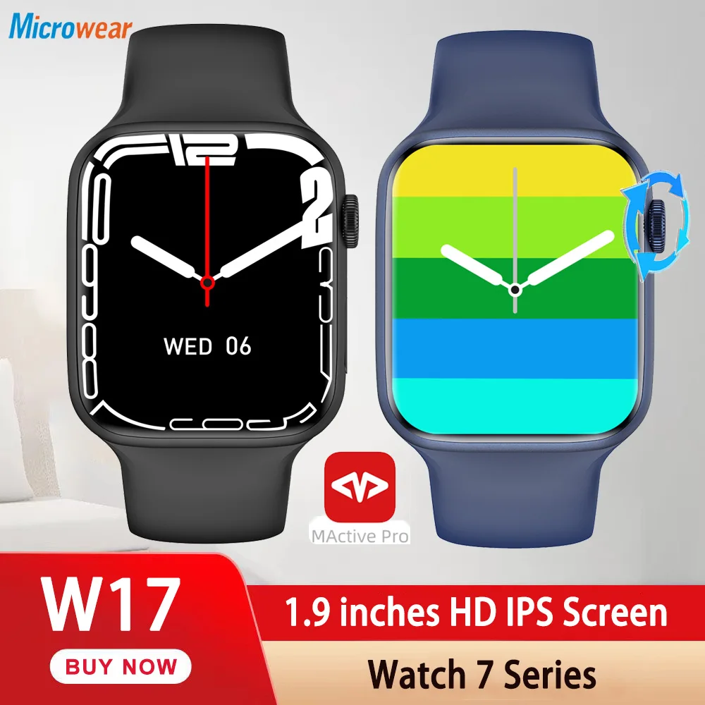

2022 New W17 Blue Tooth Call Smartwatch 45mm Series 7 1.9 Inch Infinite Screen Sports PK DT7 W37 W27 X8 Max PRO PLUS Smart watch
