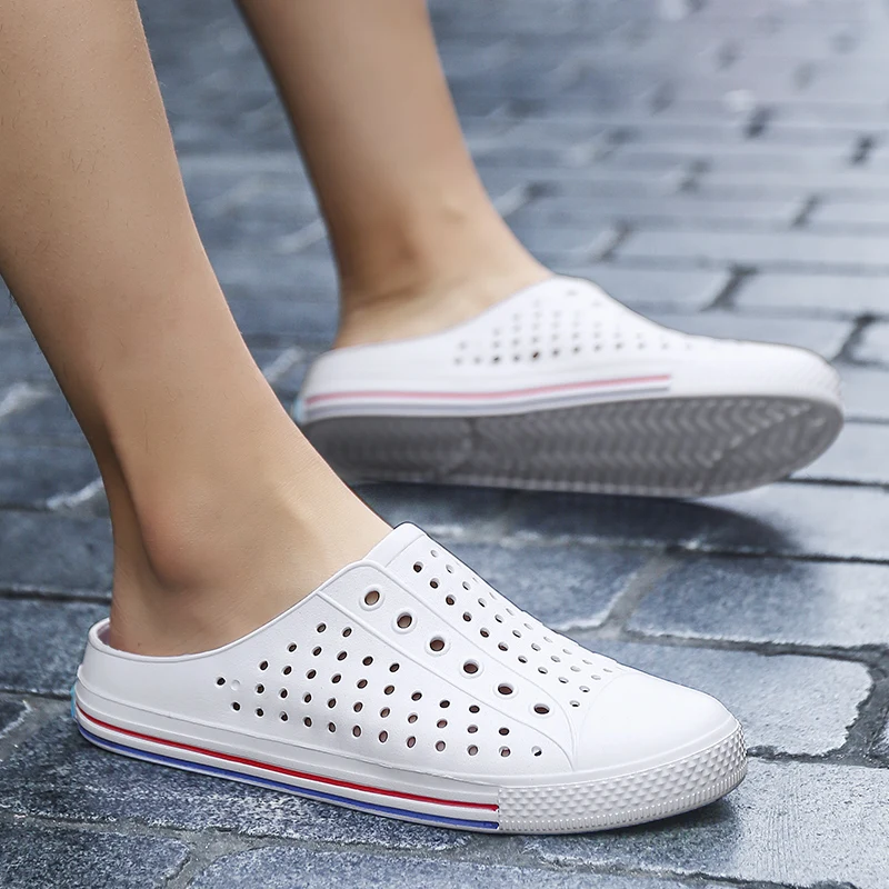 

Beach Shoes Men Slippers 2023 Women Sandal Slippers Unisex Outdoor Sandals Man Casual Slip On Garden Shoes Woman Free Shipping