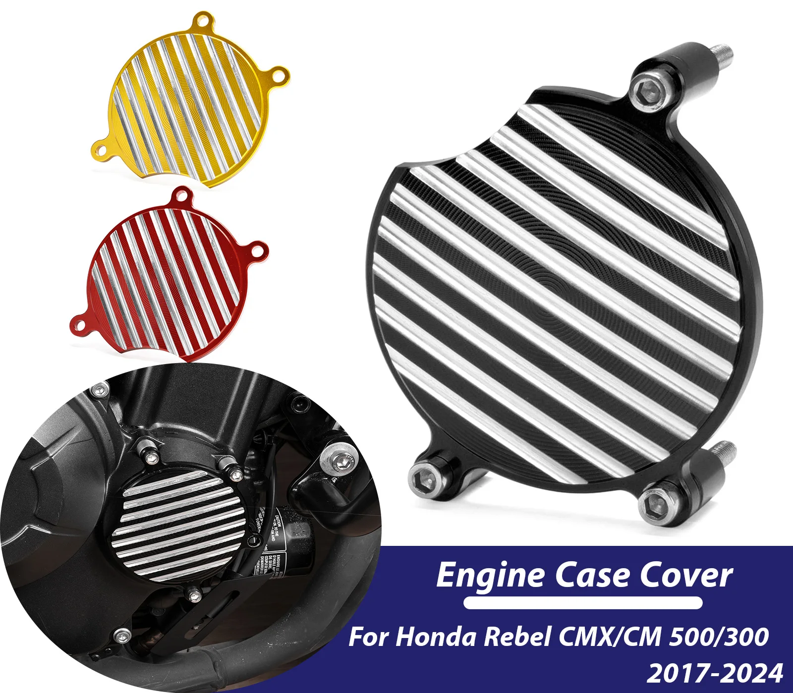 Фото CMX300 CMX500 чехол для двигателя Saver Cover Guard Crash Pad рама слайд для Honda Rebel CMX 300 500 2017-2024 аксессуары для мотоциклов №1