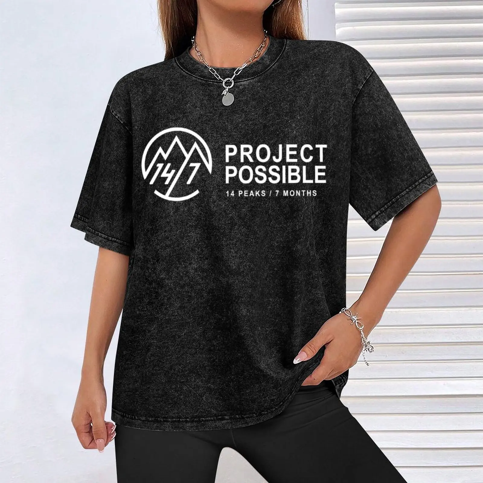 Футболка Project Possible-14 Peaks Nothing is Impossible роскошная футболка мужские футболки с