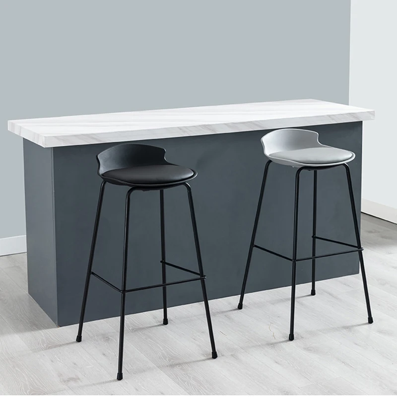 

Modern ergonomic Bar Chairs Nordic High Minimalist designer Plastic Bar Chairs Vanity Outdoor Kitchen Cadeira Bar Furniture HY