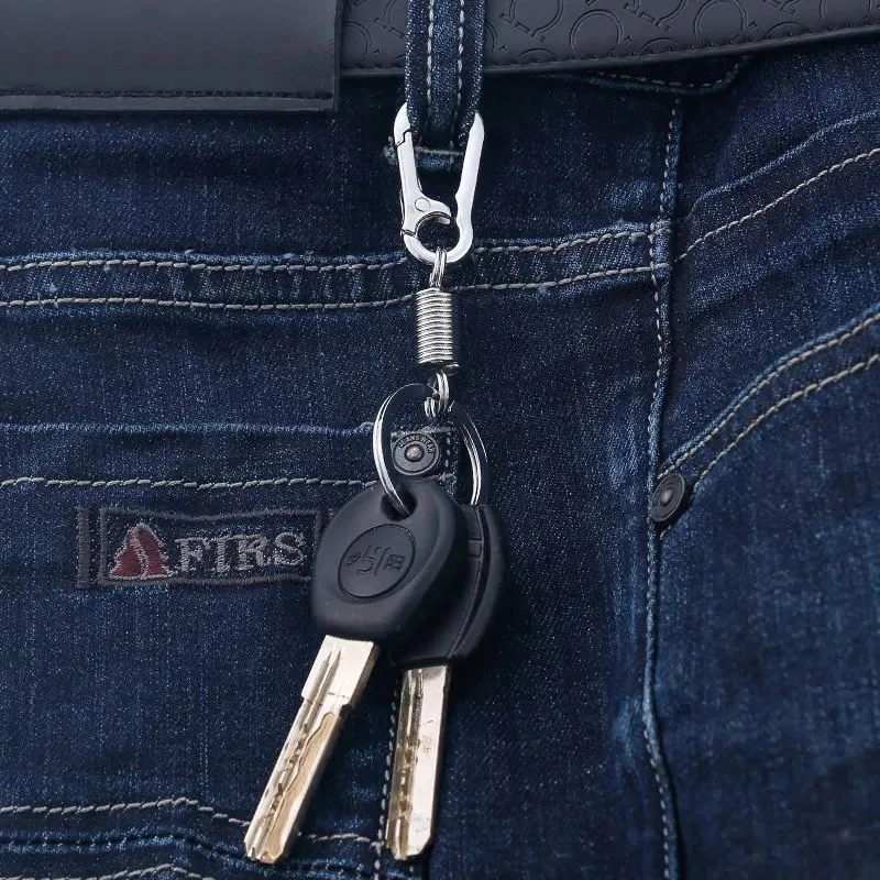 1/3 шт. Выдвижная пружинная Пряжка для ключей из нержавеющей стали карабин брелок