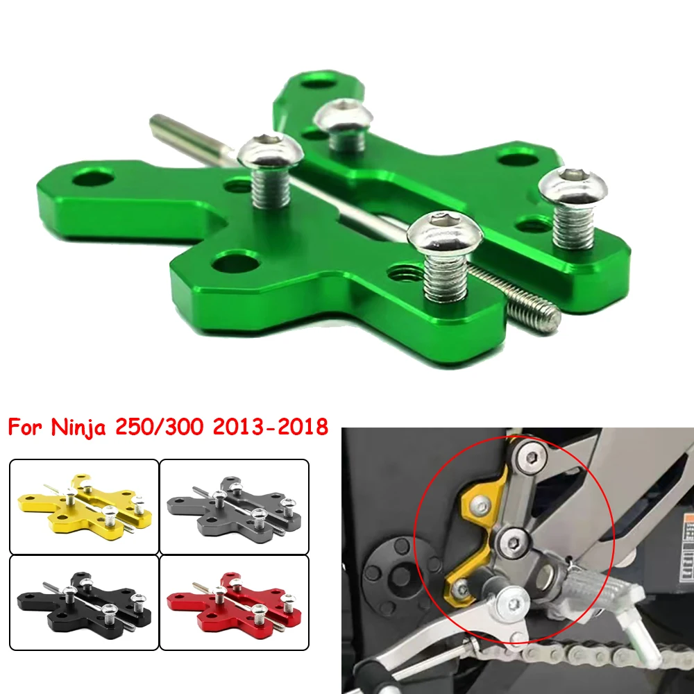 

Motorcycle CNC Foot Pegs Footrest Pedal Rearset Base Mount Back Raise Shift Bracket For Kawasaki Ninja250 Ninja300 Ninja 250/300