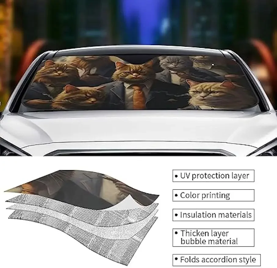 Одежда в западном стиле крутой кот солнцезащитный козырек для автомобиля