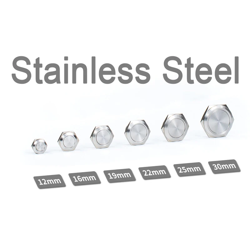 

Кнопочный переключатель нержавеющая сталь 12/16/19/22/25 мм