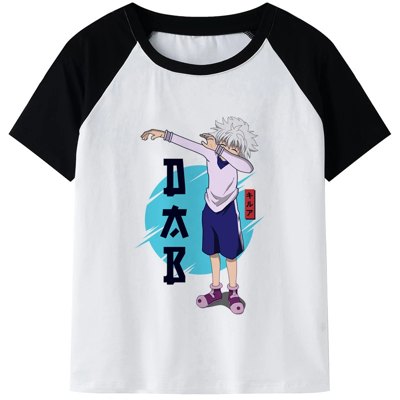 Футболки с 3D-принтом аниме HUNTER×HUNTER Killua Zoldyck для мужчин и женщин Повседневная