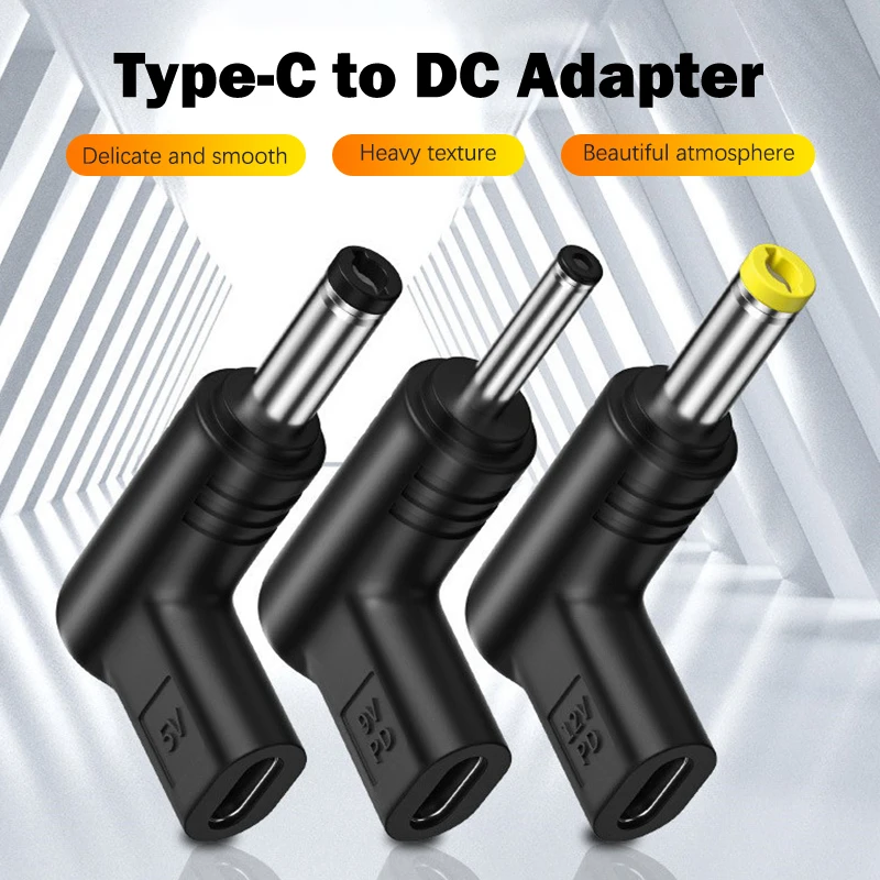 

Разъем питания для быстрой зарядки USB PD, 5 В, 9 В, 12 В, разъем Type-C «мама» в DC, переходник-конвертер для маршрутизатора, планшетного вентилятора