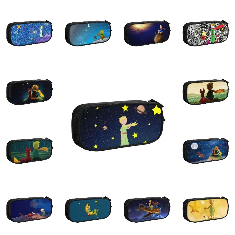 

Fairy Tale Fiction The Little Prince Pencil Cases for Girl Boy Large Capacity France Le Petit Prince Pen Bag Box Stationery