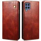 Кожаный чехол-бумажник для Samsung M32 2021, флип-чехол для Samsung Galaxy M32, M52, M12, чехол для Galaxy A32, A 22, 52 S, A12, S22 Ultra, S21, чехол
