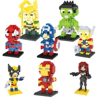 marvel model building blocks avengers superhero diamond blocks anime figure kids toys for children mini action figure bricks