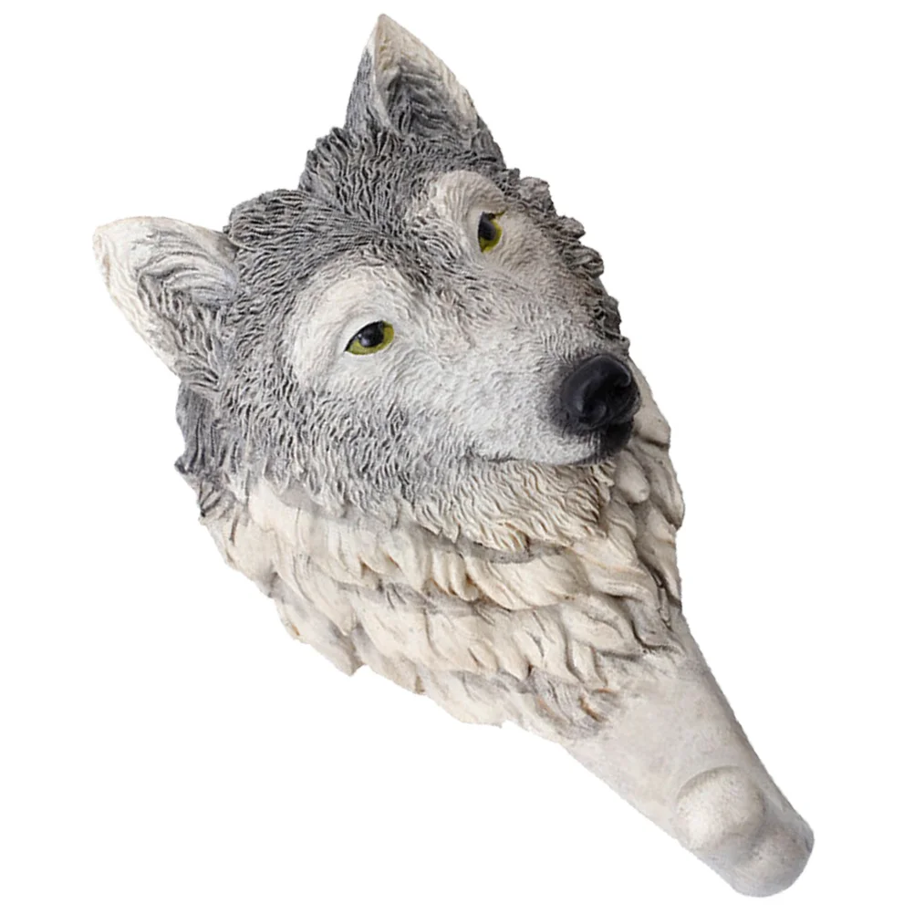 

Креативный декоративный крючок в виде головы волка