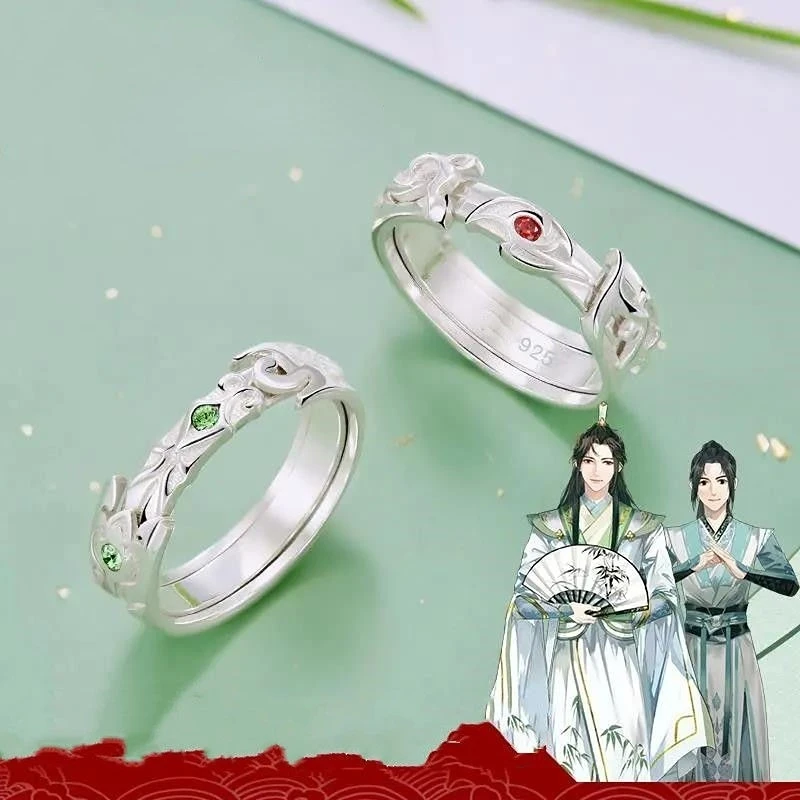 

Anime The Scum Villain's Self-Saving System Cosplay Ring Shen Qingqiu Luo Binghe Unisex Couple Rings Jewelry Accessories Prop